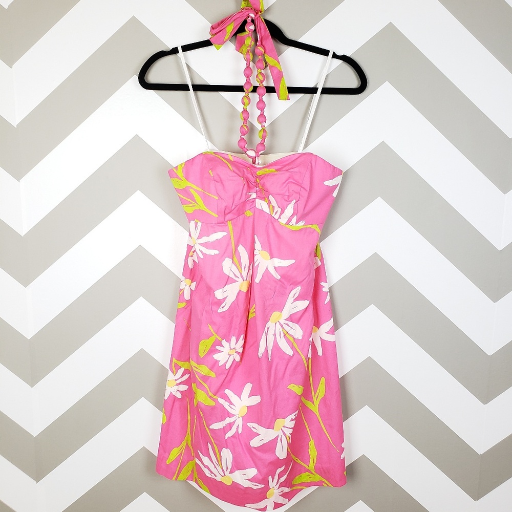Lilly Pulitzer Pink Twirlers Dress 4 NEW $198